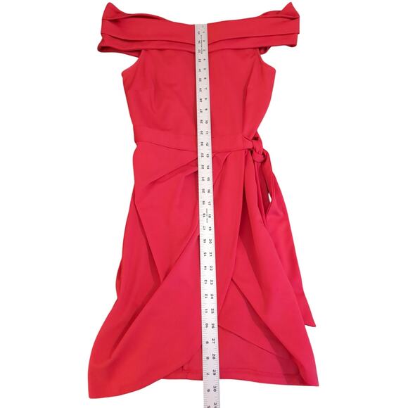 Red Off-The-Shoulder Body con Dress by Lulu’s Size Sm Mini Summer - Picture 5 of 7